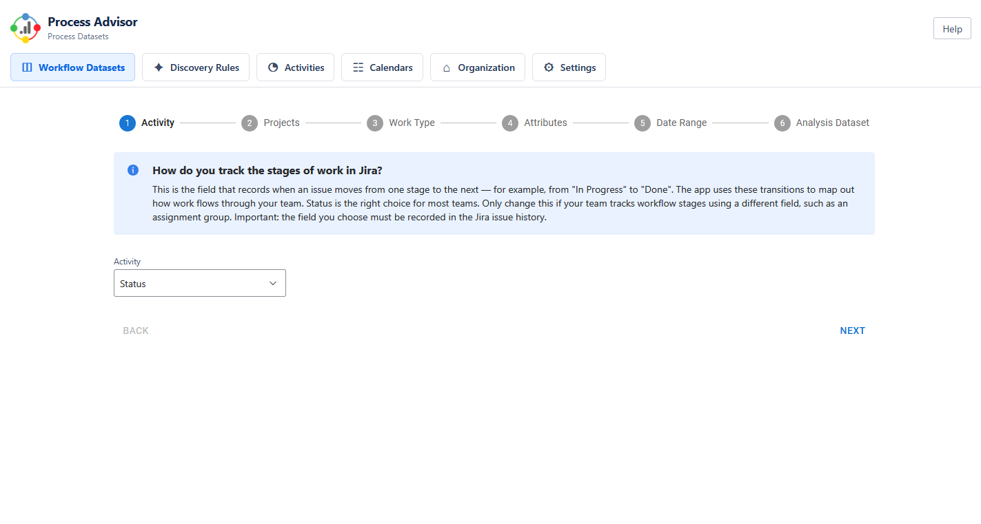 Workflow datasets and process mining view